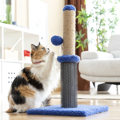 SCRATCHING POST-MASSAGER WITH BALL FOR CATS