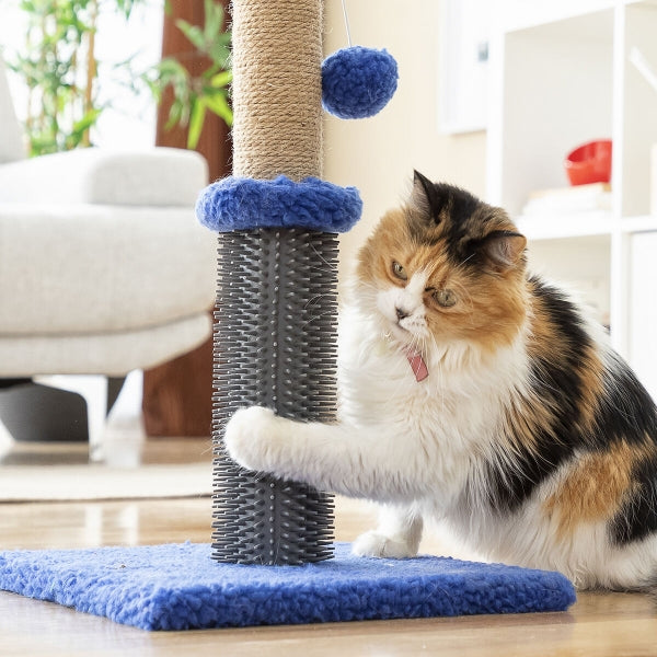 SCRATCHING POST-MASSAGER WITH BALL FOR CATS