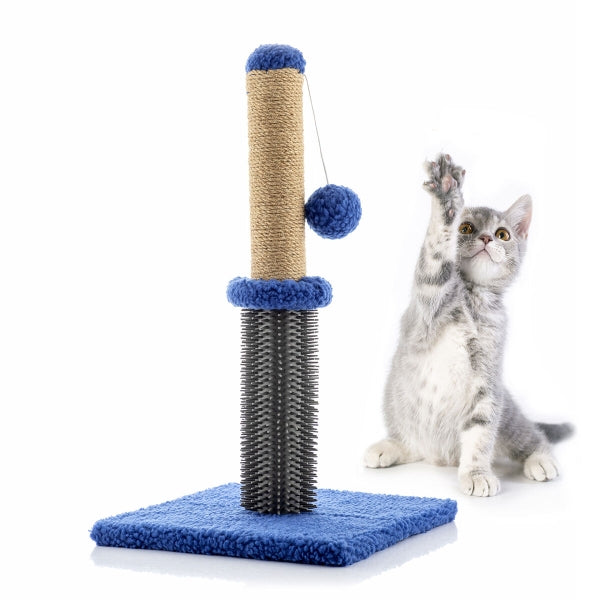 SCRATCHING POST-MASSAGER WITH BALL FOR CATS