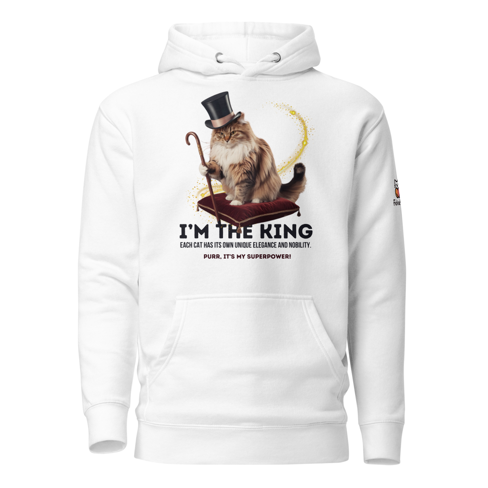 Felpa con cappuccio I'm The King unisex