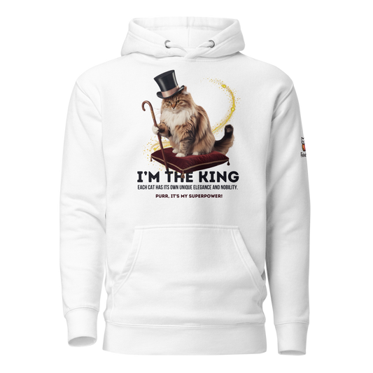 Felpa con cappuccio I'm The King unisex