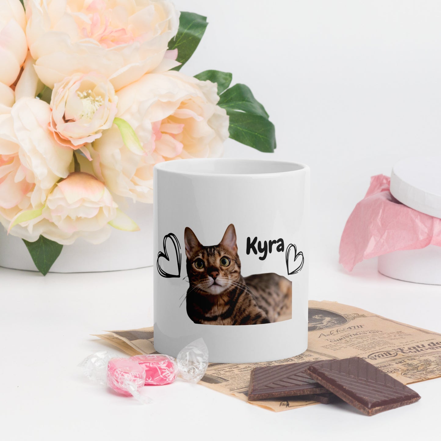 Tazza personalizzata con foto del tuo gatto